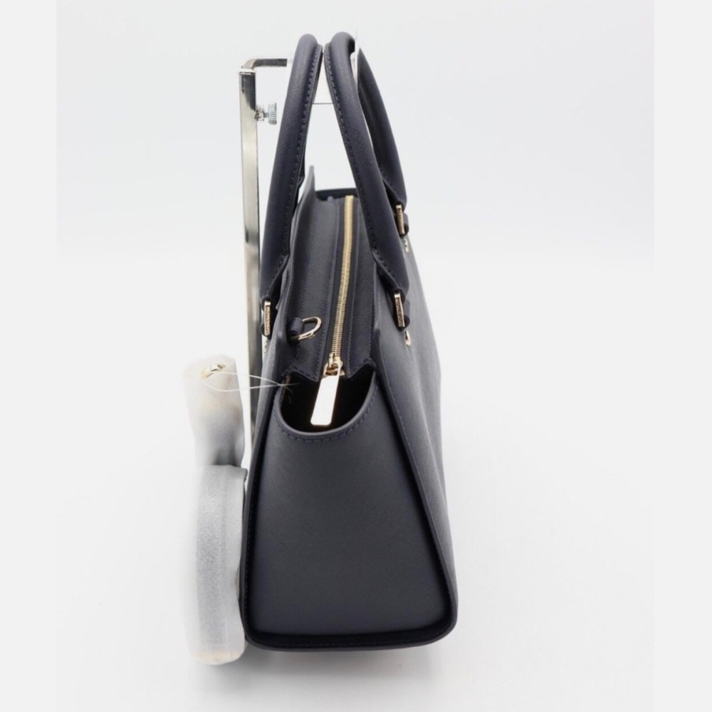 Michael Kors Black Selma Satchel Saffiano Leather Crossbody Bag - Picture 11 of 14